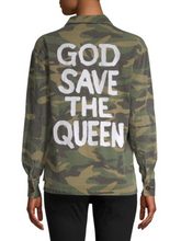 Load image into Gallery viewer, God Save The &quot;Queen&quot; Camo Designer Jacket