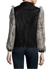 Load image into Gallery viewer, Sleeve Me... Faux Fur Leather Moto Jacket