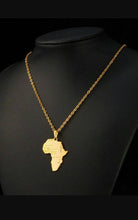Load image into Gallery viewer, Come Home To Africa Necklace Pendant / Gold &amp; Silver