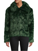 Load image into Gallery viewer, Cozy Emerald Green Faux Fur Jacket