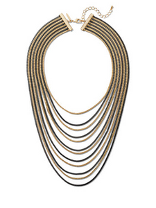 Metal Mix Layered Chain-Link Necklace