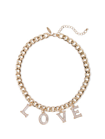 Chain Of Love Gold-Tone Necklace