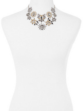 Load image into Gallery viewer, Dripping In Sparkling-Floral Faux Stone Statement Necklace