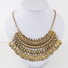 Vintage Gold Coin Necklace/Multiple Colors Available