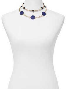 Blue Moon Collar Necklace
