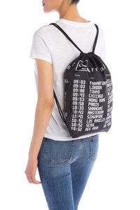 Designer Airport Drawstring Water Resistant Backpack