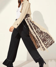 Load image into Gallery viewer, Fall In Line Trench Leopard Coat