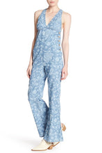 Load image into Gallery viewer, Free People Button-Side Patterned Back-Out Jumpsuit