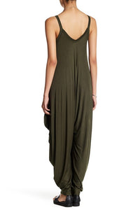 Sleeveless Harem Style Romper/Two Colors Available