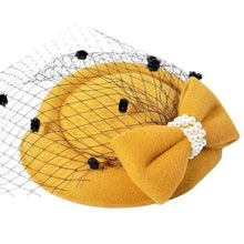 Load image into Gallery viewer, Vintage Derby/Wedding/Tea Party Pill-Box Hat With Veil / Multiple Colors Available