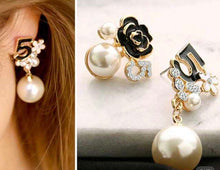 Load image into Gallery viewer, No. 5 Opposite Attract Glam Pearl Earrings