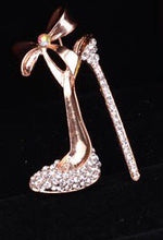 Load image into Gallery viewer, The Highest-Heeled Crystal Brooch