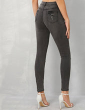 Load image into Gallery viewer, Rusty&#39;s Dusty Grey/Black Ripped Skinny Jeans