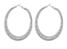 Load image into Gallery viewer, Trending SLINKY Hoop Earring / Gold or Silver Tone Available