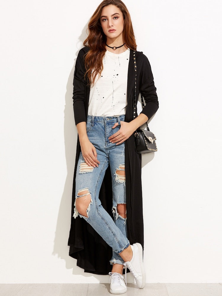 Sweep The Room Maxi Hoodie Duster