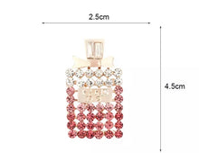 Load image into Gallery viewer, Perfect Pink Perfume Bottle Brooch