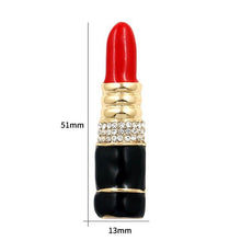 Load image into Gallery viewer, Red-Hot Lipstick Brooch Pin