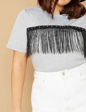 Load image into Gallery viewer, Fringed Beaded Ta-Ta Tee