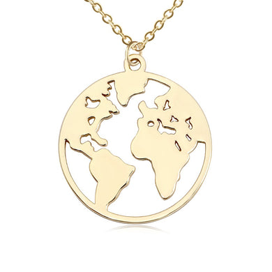 World Wide Necklace /Gold and Silver Available