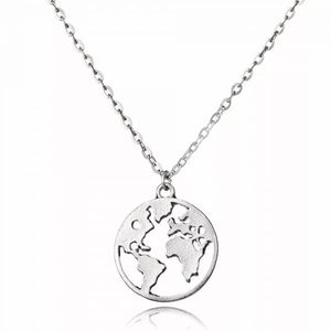 World Wide Necklace /Gold and Silver Available