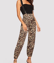 Load image into Gallery viewer, Leopard Love Suspender High Waist Pant